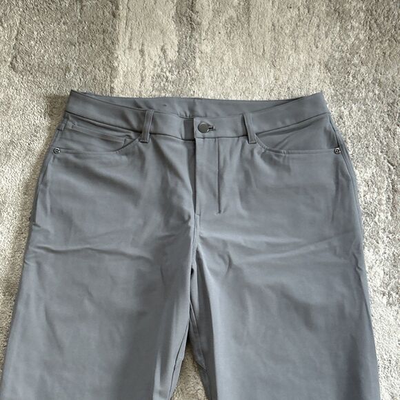 Lululemon ABC Pants Mens 32 Gray Warpstreme Classic Fit Pockets M5AQ9S - Picture 2 of 9
